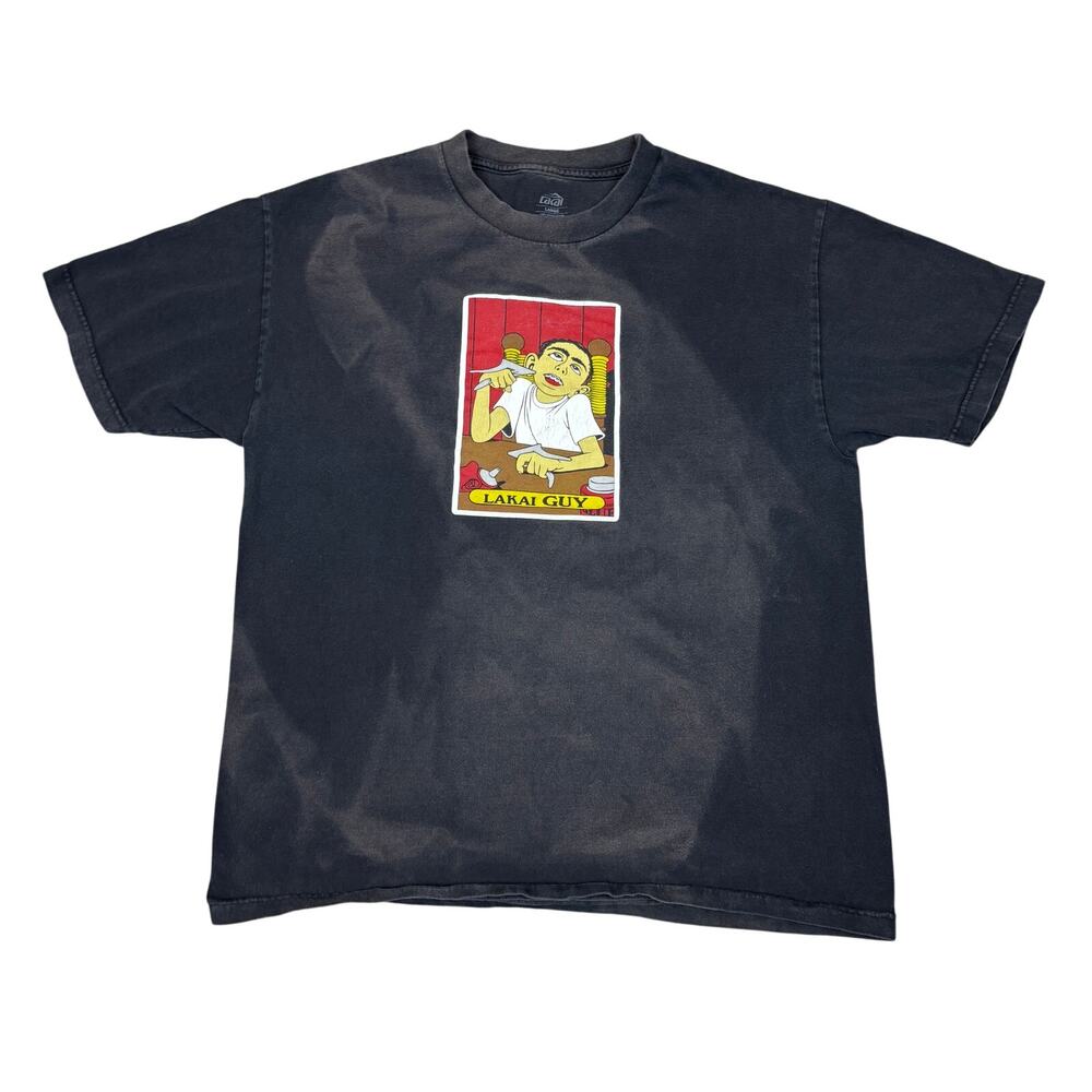 Lakai Skate Lakai Guy Graphic Faded T Shirt Men's Large Y2K Skater